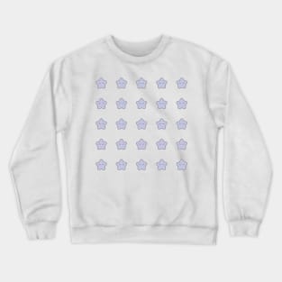 Lavander Star with eyelashes Crewneck Sweatshirt